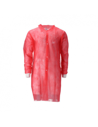 PP Non Woven Visitor Jacket Red XL 40 Gr. 100 St.