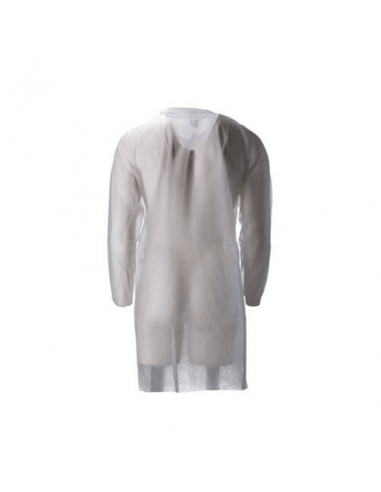 PP Non Woven Visitor Jacket Velcro White XXXL 30 Gr. 100 St.