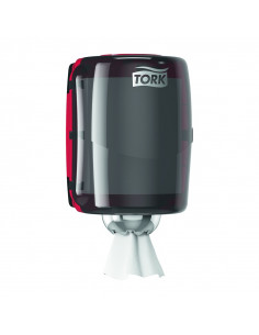 Tork Performance Dispenser Centerfeed Zwart/Rood -