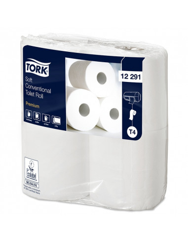 Tork Premium Toilettenpapier 2-lagig weiß, 50 mx x 10 cm, mit