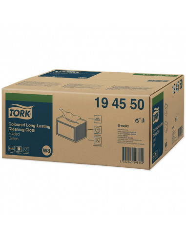 Tork Premium Spec. Cleaning cloth 1-ply green 38x30 cm box of 8