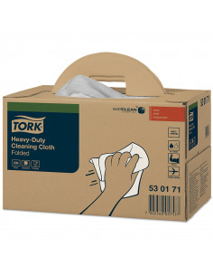 Tork Premium 530 werkdoek, 1-laags, wit, 43 x 39 cm, handybox à