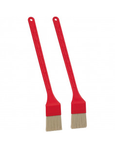 Vikan Hygiene Toaster brush 3002-4 set/2, rood, medium vezels, 395mm
