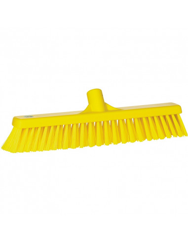Vikan Hygiene 3174-6 combi sweeper yellow, hard / soft fibers