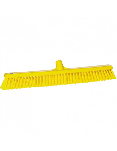 Vikan Hygiene 3194-6 combiveger geel, hard/zachte vezels, 610mm