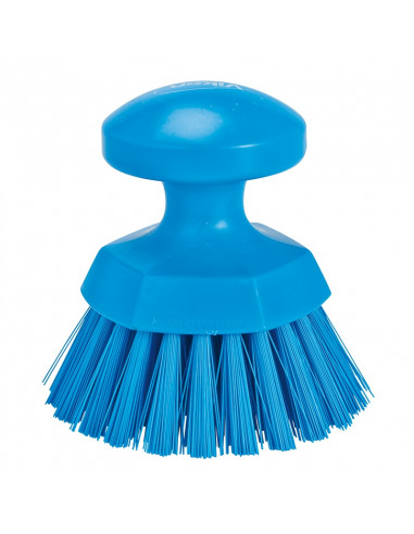 Vikan Hygiene 3885-3 ronde werkborstel blauw, harde vezels