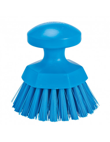 Vikan Hygiene 3885-3 Rundbürste blau, harte Fasern, ø110mm