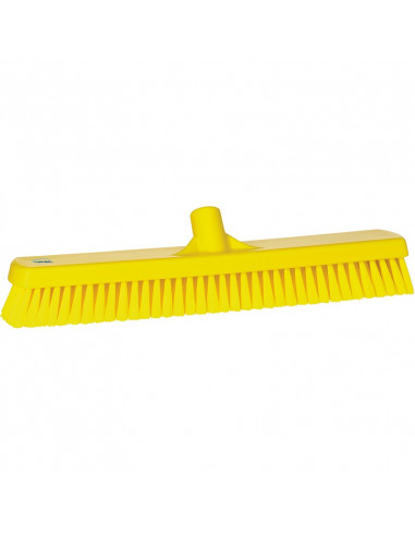 Vikan Hygiene 7062-6 vloerschrobber geel, harde vezels, 470mm
