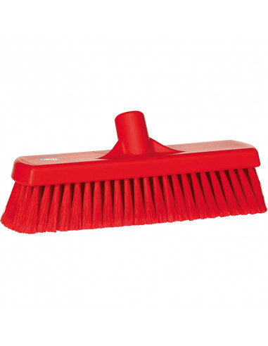 Vikan Hygiene 7066-4 vloerveger, rood, zachte splitvezels, 300mm
