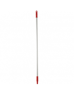 Vikan Hygiene 2958-4 steel 130cm rood ø25mm aluminium met