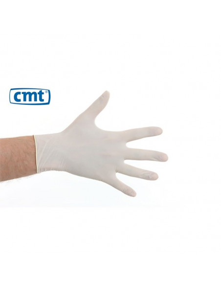 Latex Gloves Powder-free White 100 pieces