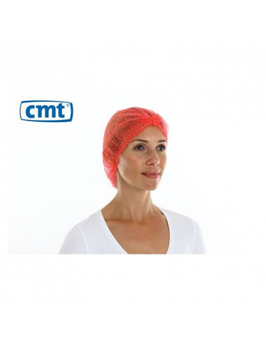 CMT PP Non Woven Hair Net Red 100 Pieces