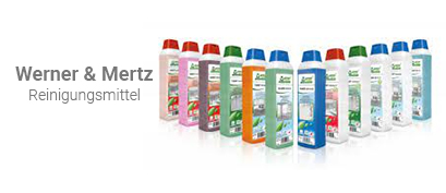 Wollen Sie Werner & Mertz Reinigungsprodukte kaufen? Sanet und Tanet ab Lager lieferbar.
